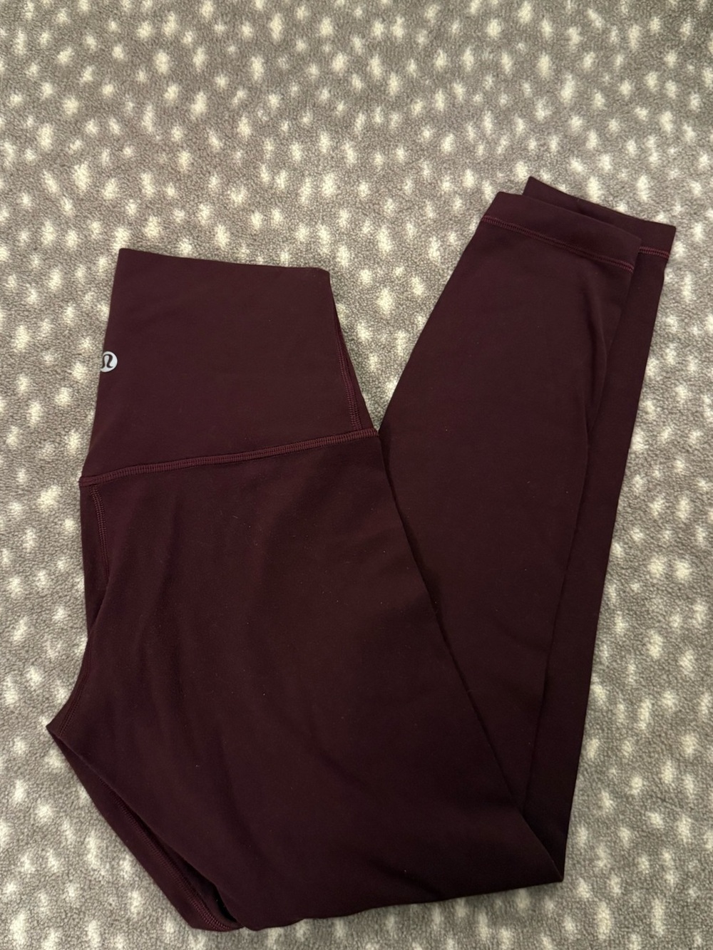 lululemon athletica maroon align leggings